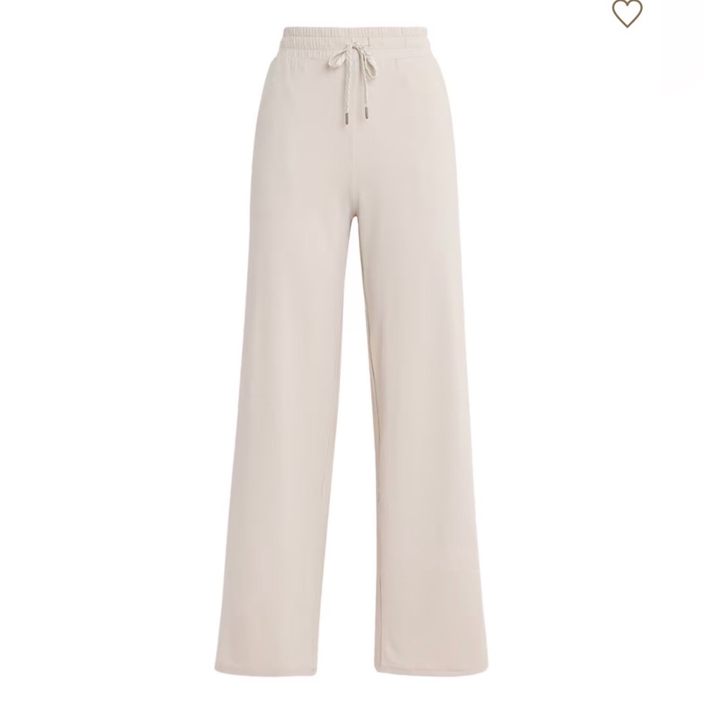 Women’s Vuori DreamKnit Halo Essentials Beige Wide-Leg Sweatpants Sz. XL